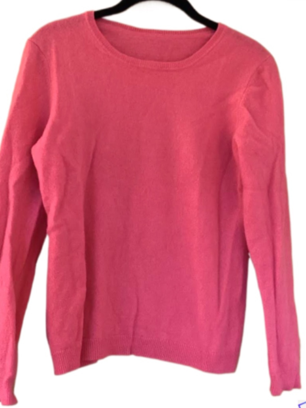 Charter Club Womens Pink Cashmere Crew Neck Sweater, S